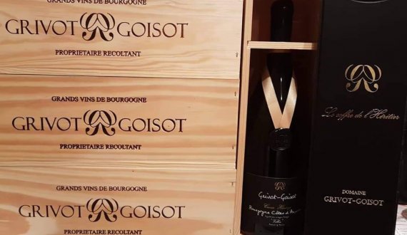 Magnum of Cuvée Héritage Chardonnay wooden case